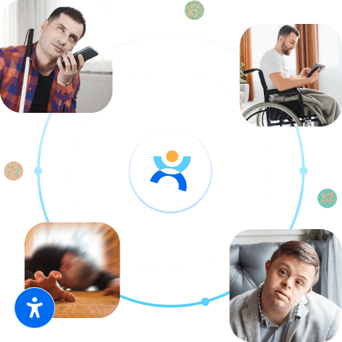 واجهة أداة منير لإتاحة الوصول معروضة على شاشة