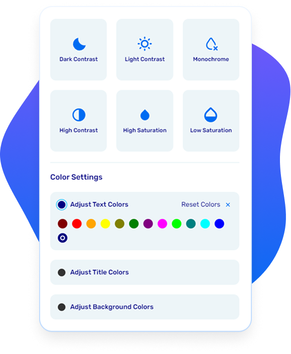 Display adjustments in the Muneer widget